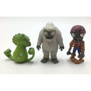 Plants vs. Zombies Figures Dead Yeti Pirate Bonk Choy Lot of 3 PVC Characters